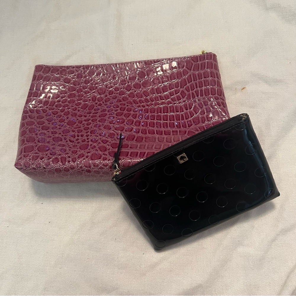 Bundle Kate Spade cosmetic bag and Estée Lauder cosmetic bag